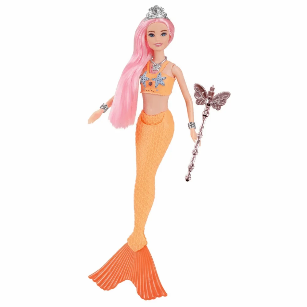 

Cute Soft Light Light Music Mermaid Gentle Music Cartoon Playhouse Toy 32cm Mermaid Doll Girl Playhouse