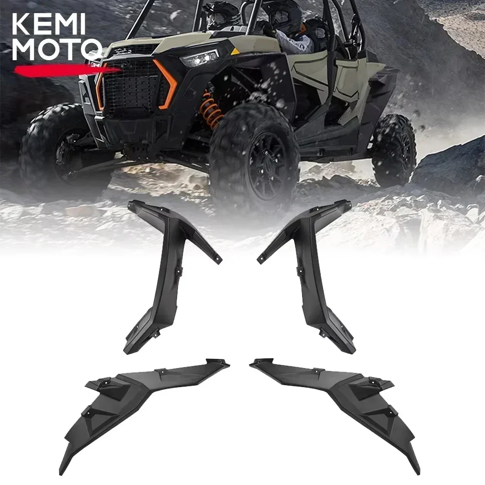 KEMIMOTO UTV Mud Guards Fender Flaps Compatible with Polaris RZR XP 1000/ XP 4 1000/ XP Turbo/ XP 4 Turbo/ Turbo S /4 2014-2023