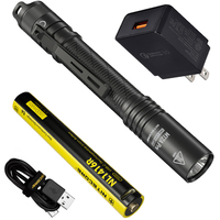 2024 Nitecore MT2A Pro 1000LM Waterproof EDC Flashlight Outdoor Torches+ NL1416R 1600mAh USB Rechargeable Battery+ QC3.0 Adapter