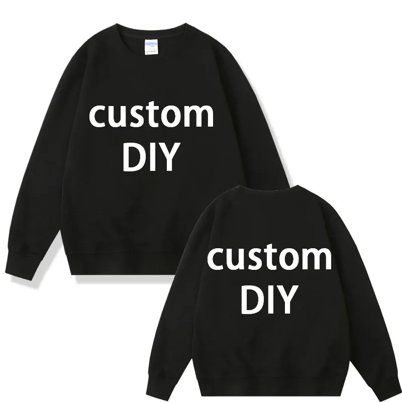

Fashion Brand Design Diy Custom Print Sweatshirt Men Women Hip Hop Rock Punk Vintage Pullover Male Anime Casual Oversize Clothes
