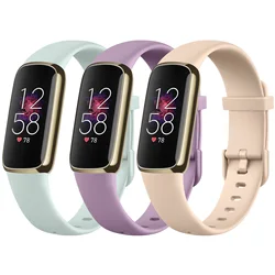 3Pcs/lot Soft TPU Watch Strap For Fitbit Luxe Band Wristband For Fitbit Luxe Strap Smart Watch Accessories Watchband Replacement