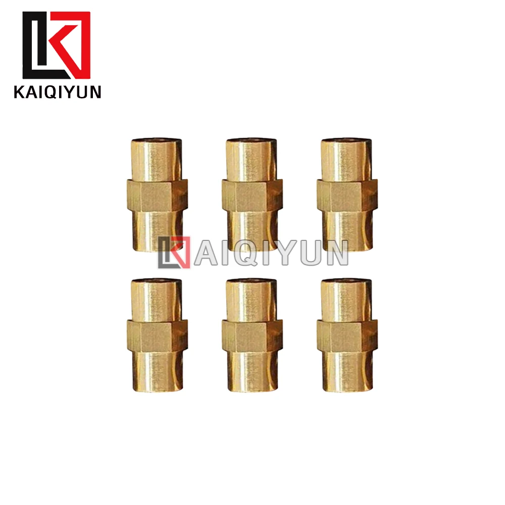 1/6/12 Pieces For Double-ended M8 Gas Nozzle Thread Copper Sleeve Durable Air Suspension Compressor Kit High End Car Accessories