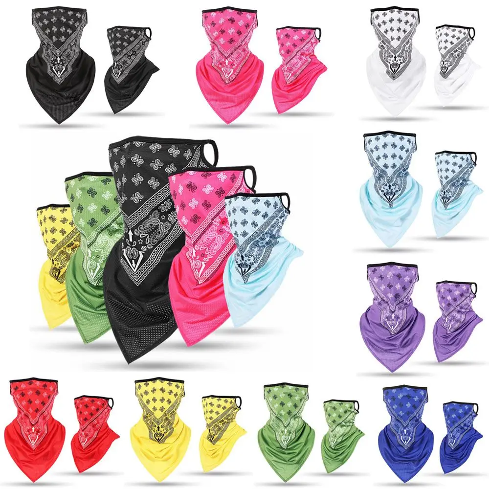 Breathable Ice Silk Scarf Wrap Windproof Dust Face Scarf Neck Cover Bandana Cycling Equipment