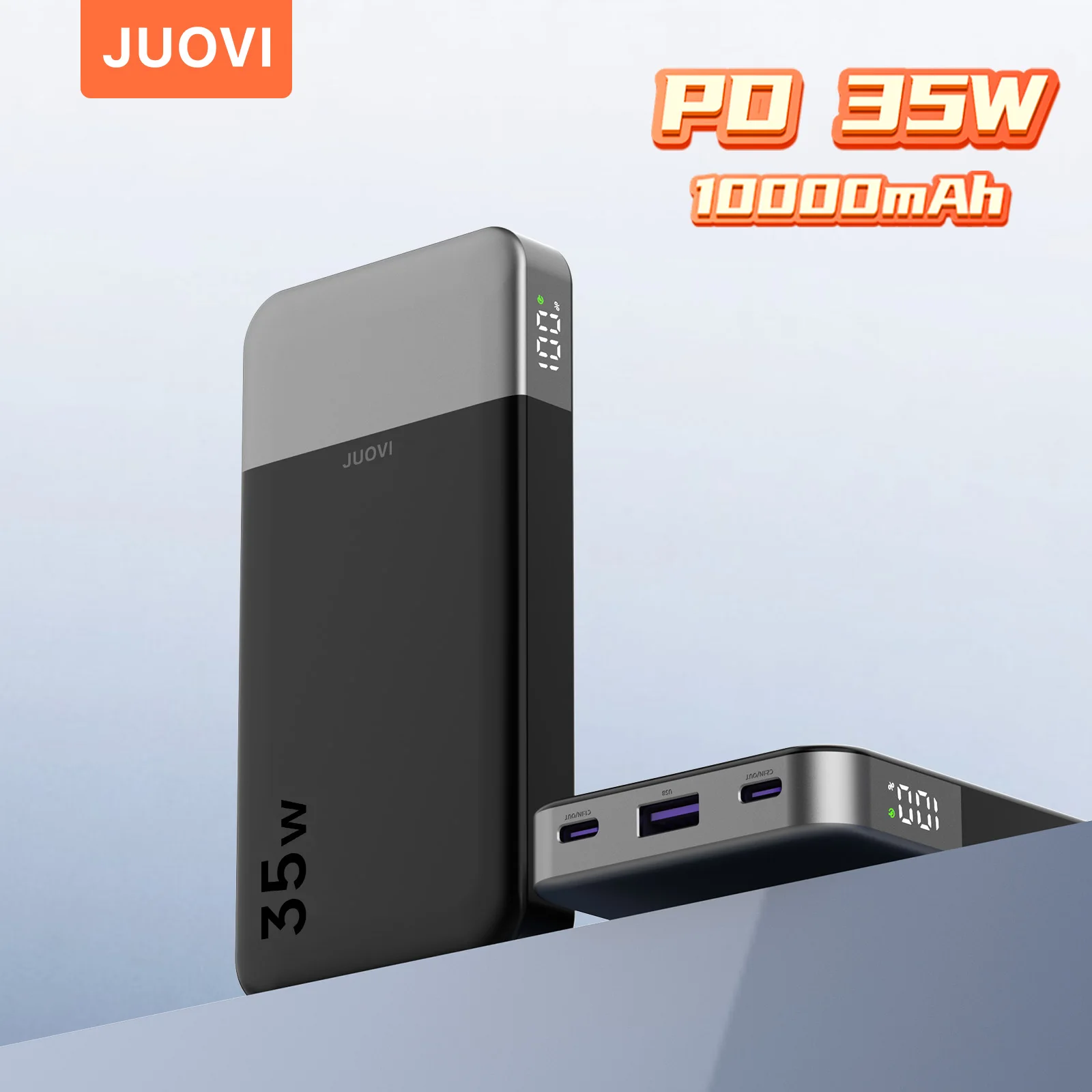

Портативный внешний аккумулятор JUOVI 10000 мАч, 35 Вт, с супербыстрой зарядкой, мини-зарядное устройство для мобильных телефонов