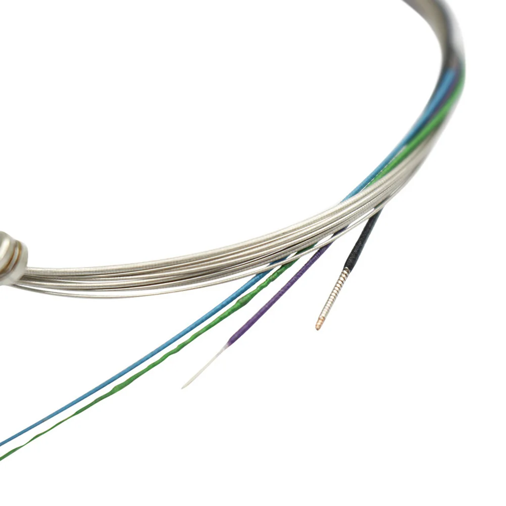 

Violin String Set Steel Core Wire Wound Fiddle Strings Universal Full Size For All Violins Bright Tone Musical Instrument