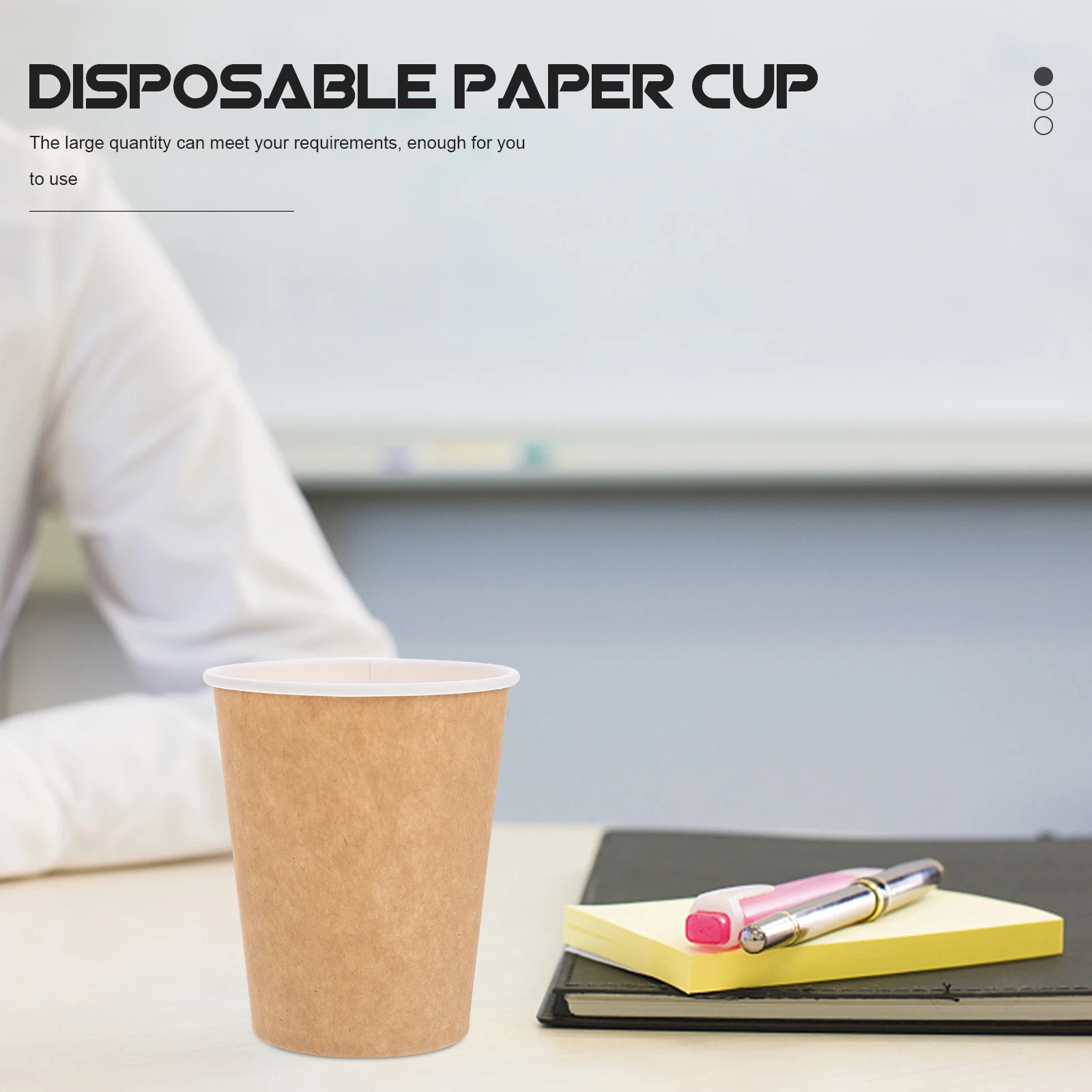 

50 Pcs Paper Cups Premium Quality Safe Hygiene Distinctive Shape Business Water Cup Stable Use Coffee Water Container