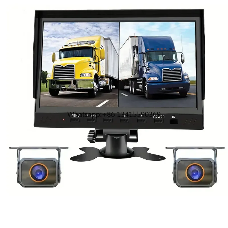 

PZ 7 Inch 2CH IPS Screen 1080P Waterproof Backup Camera System Car Recorder Reverse Camera Kits for RV Lorry Truck
