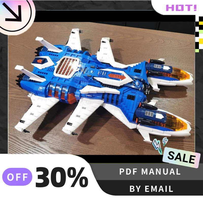 [6543PCS] Angepasst MOC Frostschutz flugzeug Kreative Bausteine Set STEM Spielzeug DIY Bau Modell Kit Geburtstag Geschenke