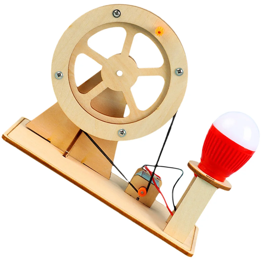 1 Set Hand Crank Generator Kit Eenvoudige montage voor Handheld Crank Generator Kids Diy Elektrische Building Stem Onderwijs Wetenschap