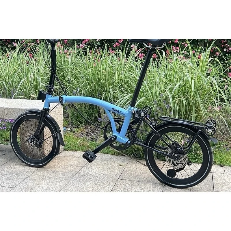 

Велосипед с фантомным дисковым тормозом/велосипед для отдыха MINT T9B-20D 20-дюймовый складной велосипед-хамелеон/9-скоростной трехскладной велосипед/