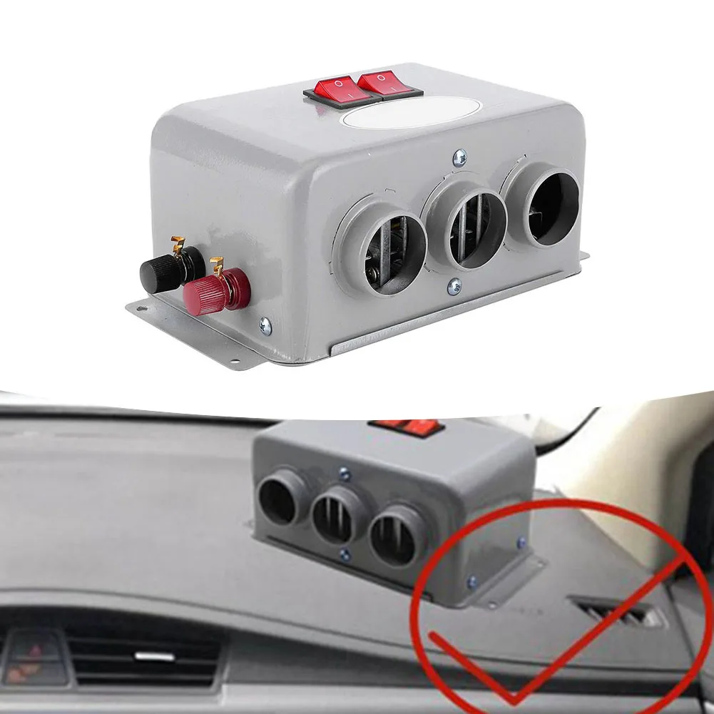 Car Air Heater Auto Engine High Power Heating Machine Glass Fog Defrosting Heater Fan 12V 1200W Car Electric Cooling Heating Fan