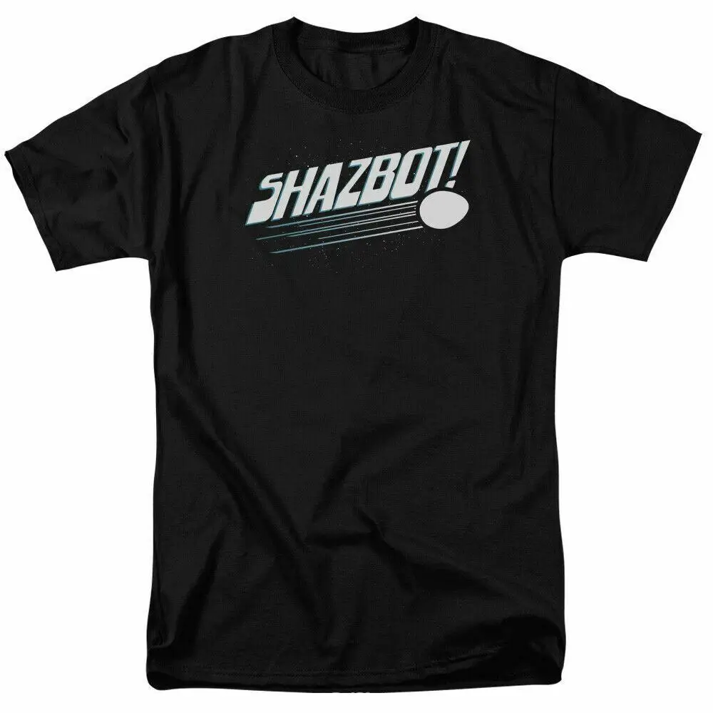 Mork and Mindy Shazbot Egg T Shirt Mens Licensed Classic TV Show Black