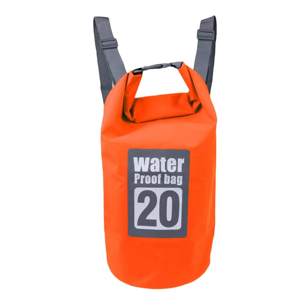 Waterproof PVC Dry Bag Backpack Compression Sack Outdoor Gear for Boating Kayaking Hunting Camping Beach Travel