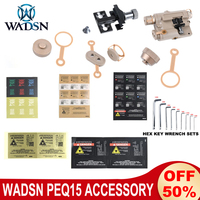 Wadsn Hunting Accessories LA-5C PEQ15 Battery Cover Tactical DBAL A2 Laser Sticker Distinction Label Stainless Steel Allen Key