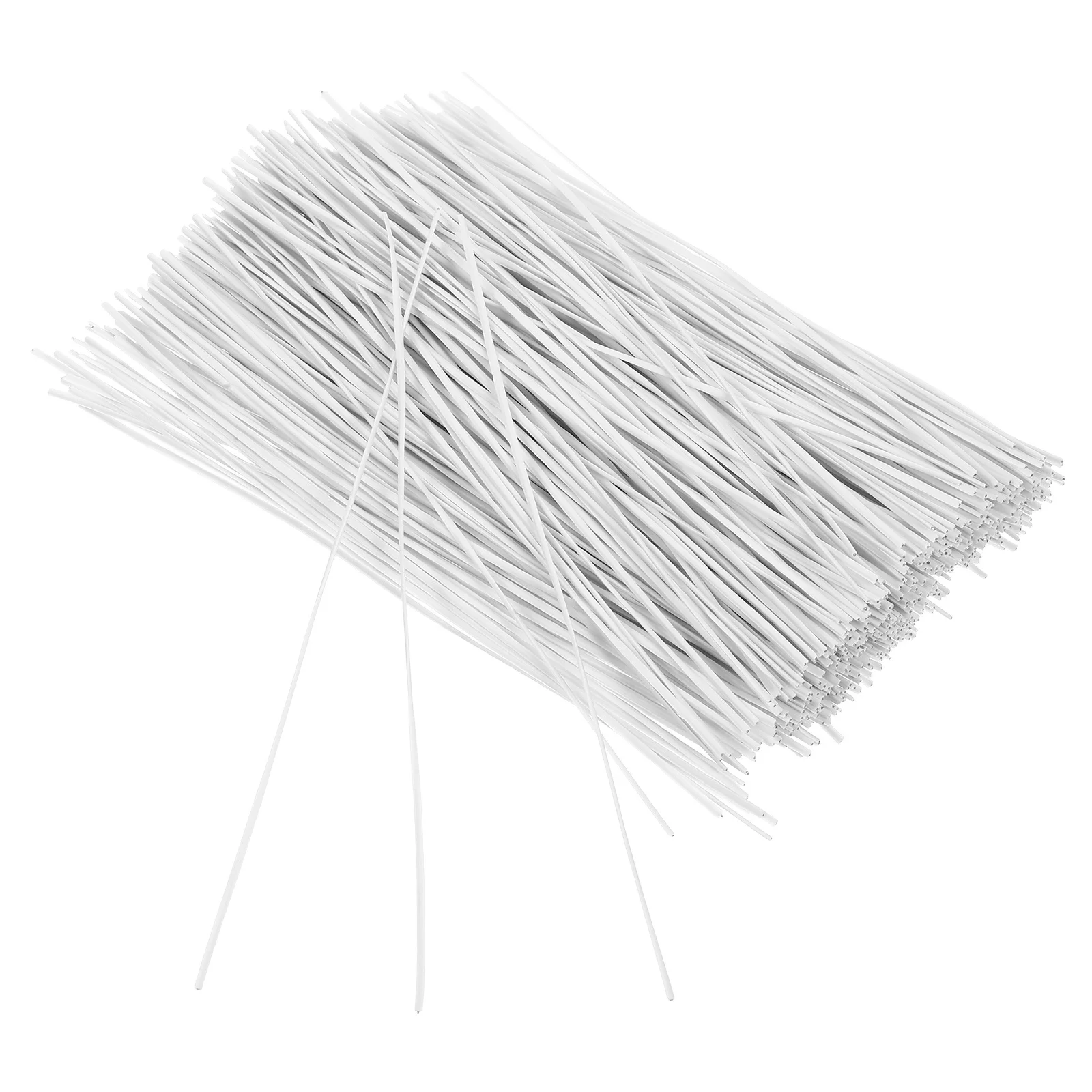 

500pcs 15Cm Plastic Coated Iron Wire Ties Reusable Cable Cord Organizer Garden Wire Wrap For Home Office Travel Party Bag