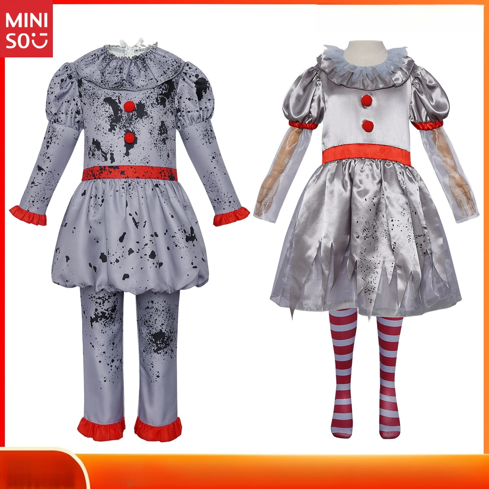 زي IT Pennywise التنكري، زي المهرج لعرض المسرح للأطفال والكبار #1