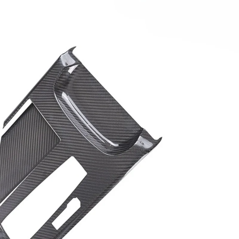 

For Audi A8 Real Dry Carbon Fiber 2018-2021 Interior Central Control Gear Panel Sticker Modification Decorative Accessories