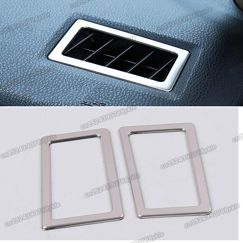 stainless steel car dashboard upper air vent frame trims for toyota corolla 2014 2015 2016 2017 2018 e170 accessories sport