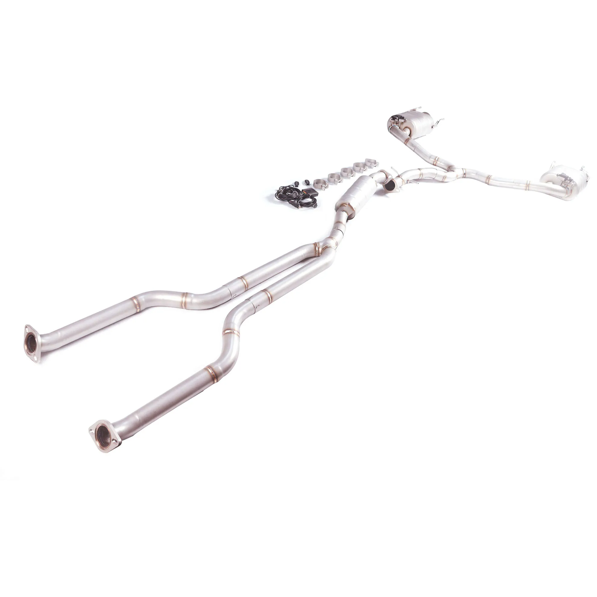 

[Customized Product] Applicable to the exhaust system muffler of Toyota Crown 2.5L 3.0L v6 Catback with valves