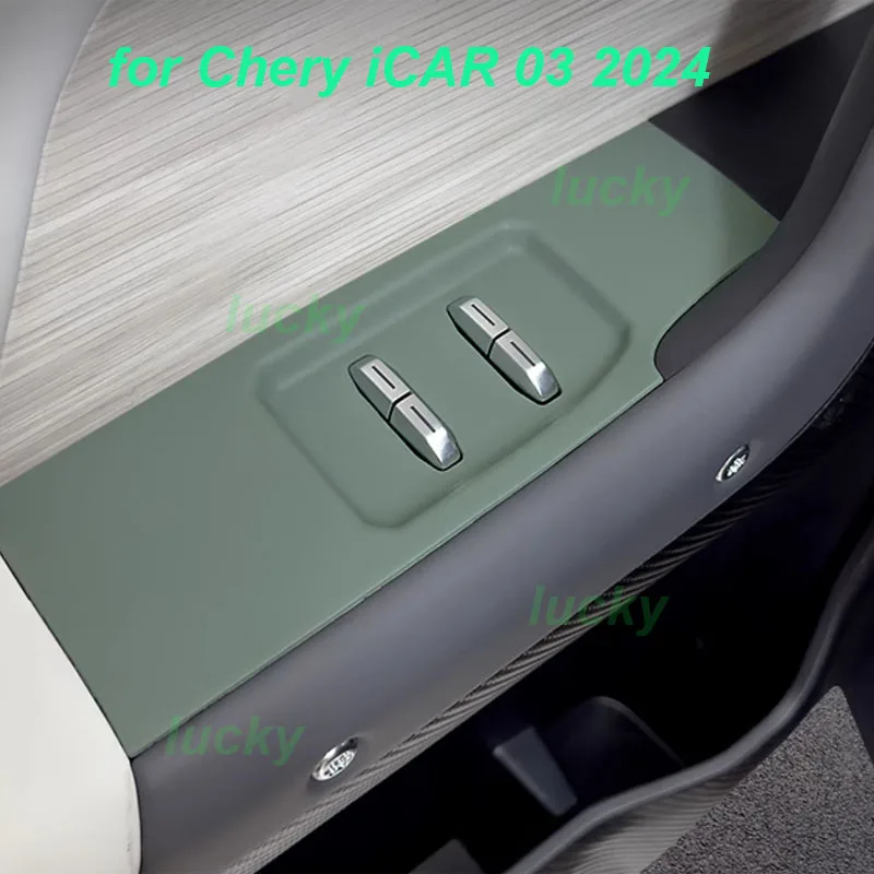 

Car Door Lift Panel Silicone Protective Pad for Chery iCAR 03 2024 Door Inner Handle Storage Box Interior Accessories