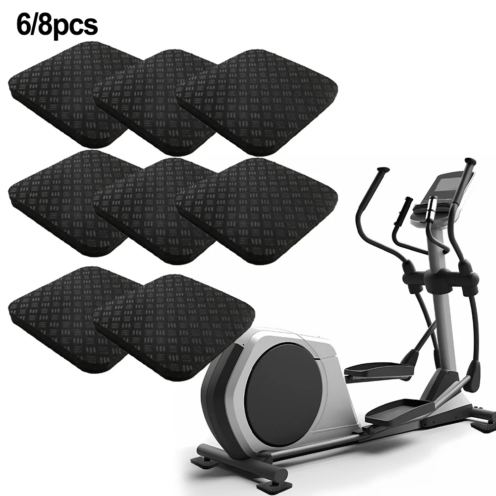 

Noise Reduction Mat Anti-Slip Mat 10*10*0.5cm Double-sided Silicone Good Anti-slip Effect Long-term Use For Elliptical Machine
