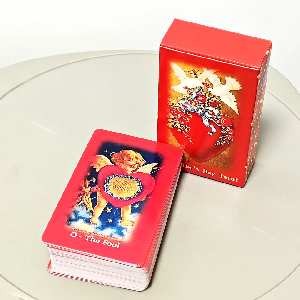 78 Pcs Cards Valentine's Day Tarot Deck 10.3*6cm Vintage Love