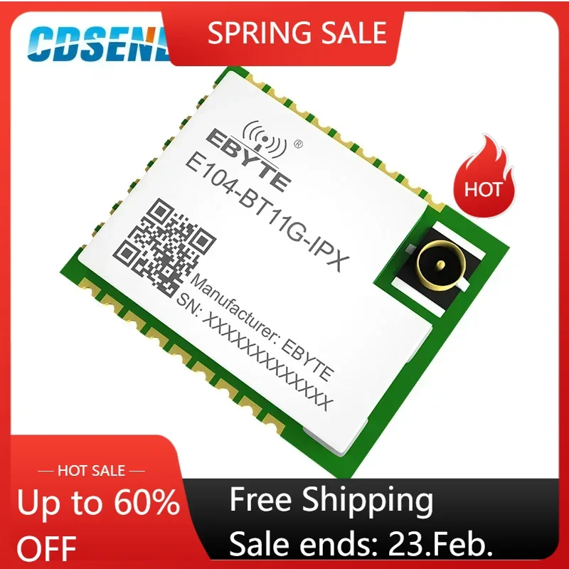 EFR32 BLE 2,4 ГГц Bluetooth-модуль Mesh Networking 20 дБм Ad Hoc E104-BT11G-IPX Беспроводной модуль приемопередатчика для умного дома