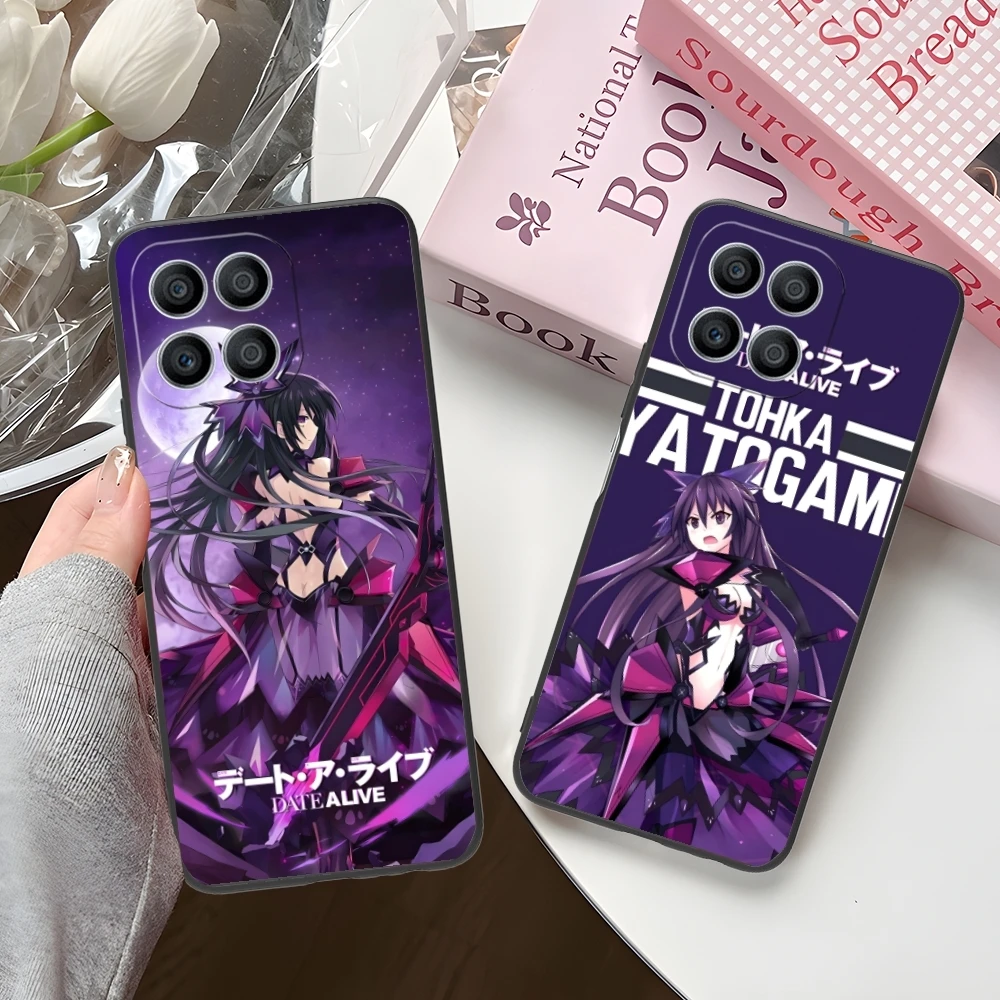 DAL Tohka Yatogami Mobile Cell Phone Case for Huawei Honor 90 80 70 60 50 30 20 10 9 8 7 Pro S SE Lite 5G Black Cover Shell