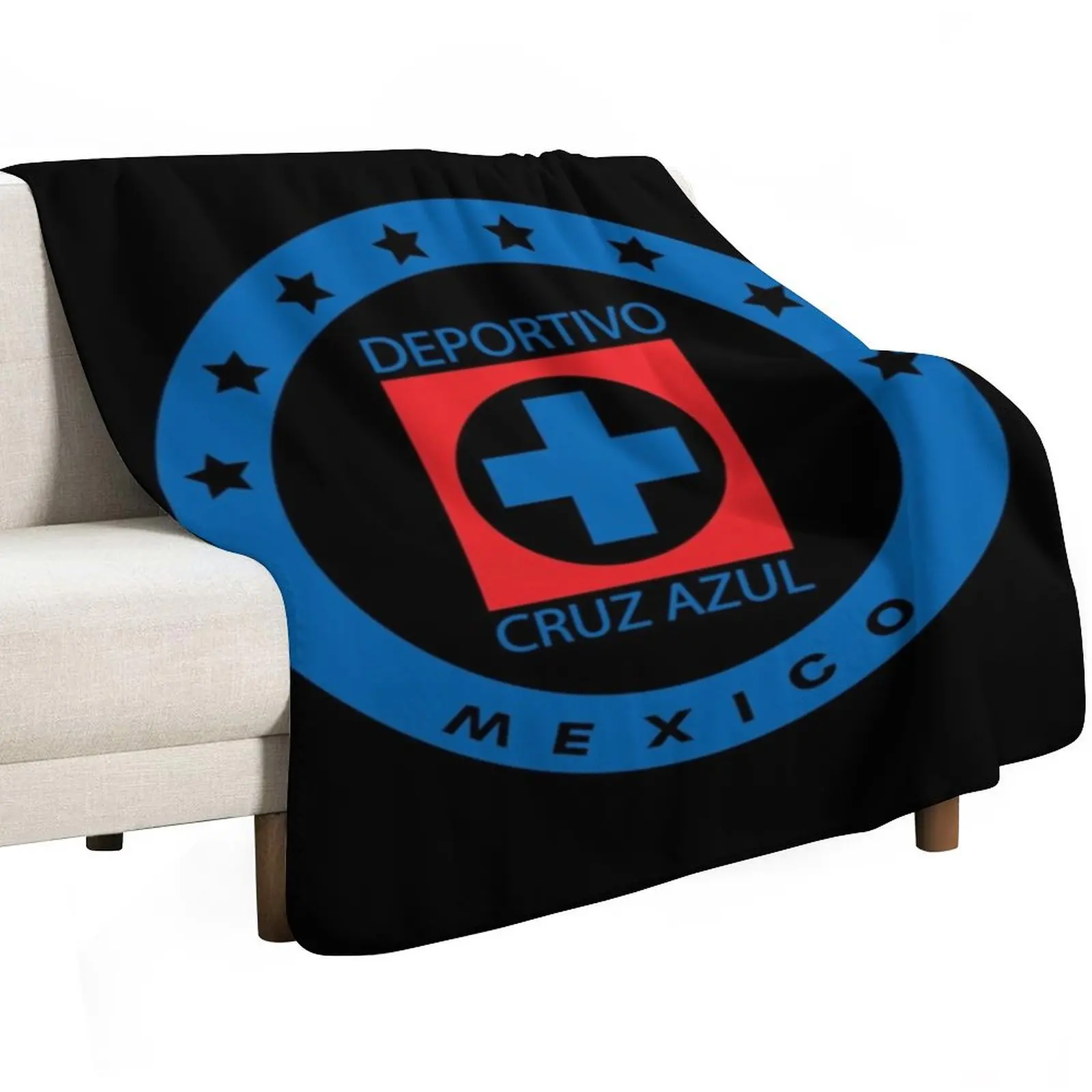 Cruz Azul Essential Throw Blanket Quilt Custom Decorative Beds Multi-Purpose Thin Giant Sofa Blankets