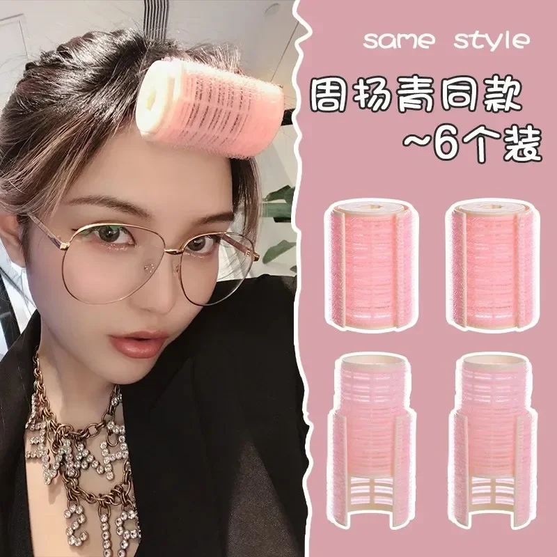 S/M/L Lazy Hair Rollers Hair Curlers Air Bangs Curling Rollers Plastic Self-adhesive Hair Curling Hairdressing Styling DIY Tool