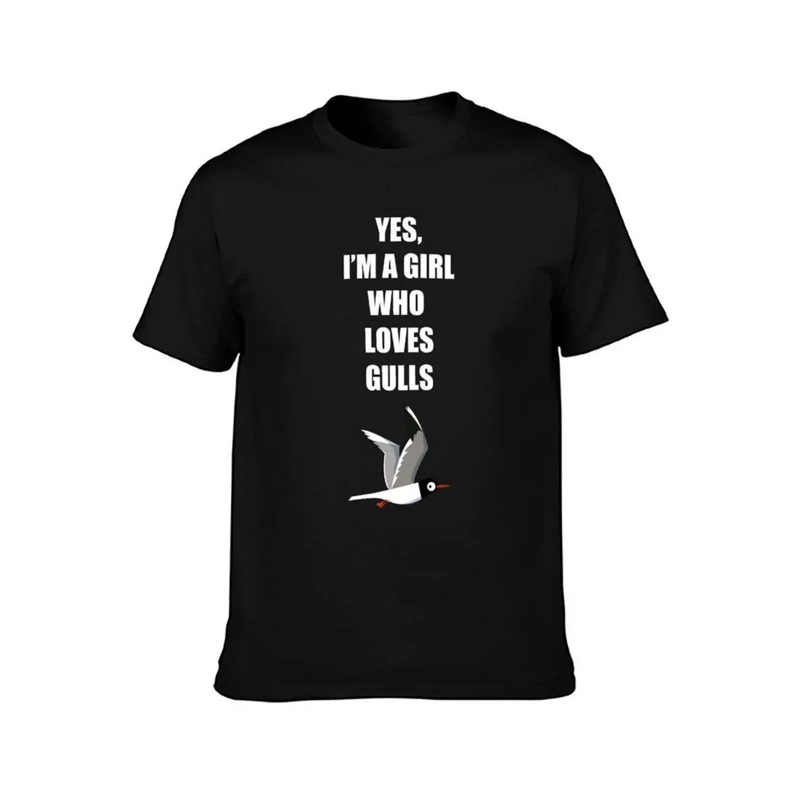 Girl Who Loves Gulls T-Shirt blacks cute tops oversize t-shirts man summer clothes cotton t shirt men