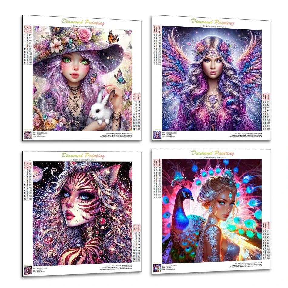 

RUOPOTY Diamond Painting Stitch Embroidery Abstract woman Original Gifts Cross Stitch Kits 5D Diamond Pictures Diy Kit Wall Art