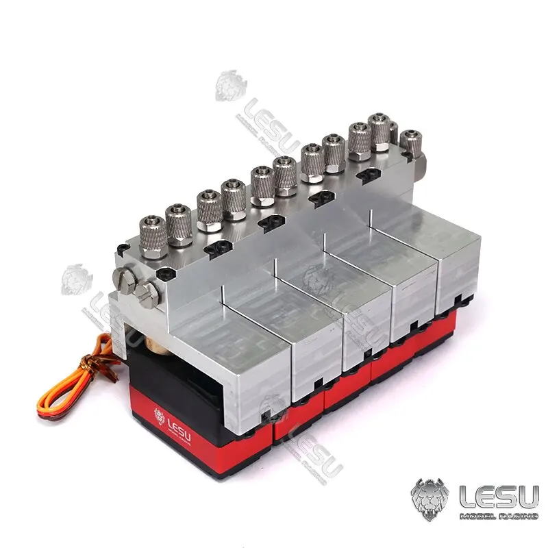 LESU 5CH Directional Valve 5pcs 9Kg Servo For 1/14 Radio Control Hydraulic Tipper Truck Loader Excavator For Aduit TH16736-SMT10