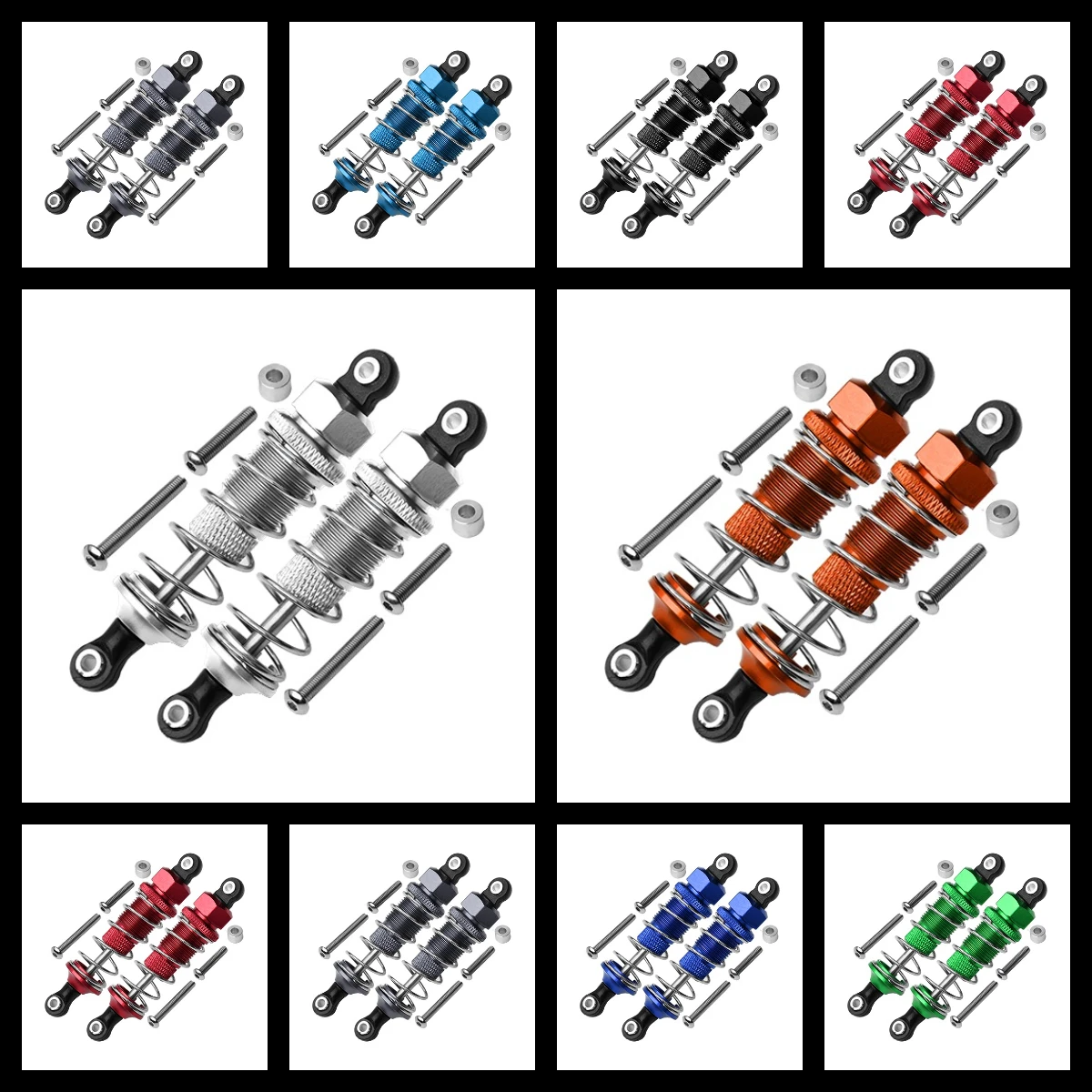 

GPM Aluminium Front Adjustable Plastic Ball Top 70mm Damper For TAMIYA DT-03