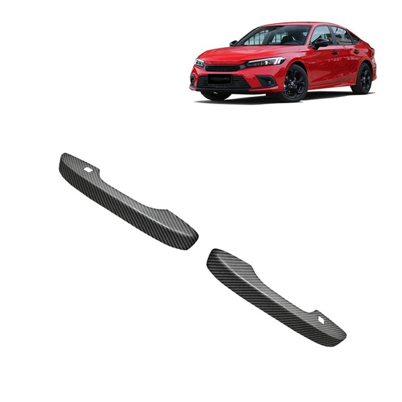 For 11Th Gen Honda Civic 2022 Carbon Fiber Door Handle Cover Trim Decorative Sticker Interior Accessories, 12PCS