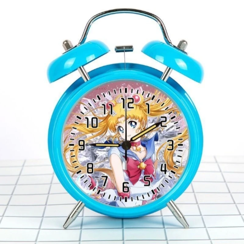 Sailor Moon Alarm Clock Cartoon Anime Personality Fashion Student Child Silent Wake Up on Time Artifact Holiday Gift Kawaii