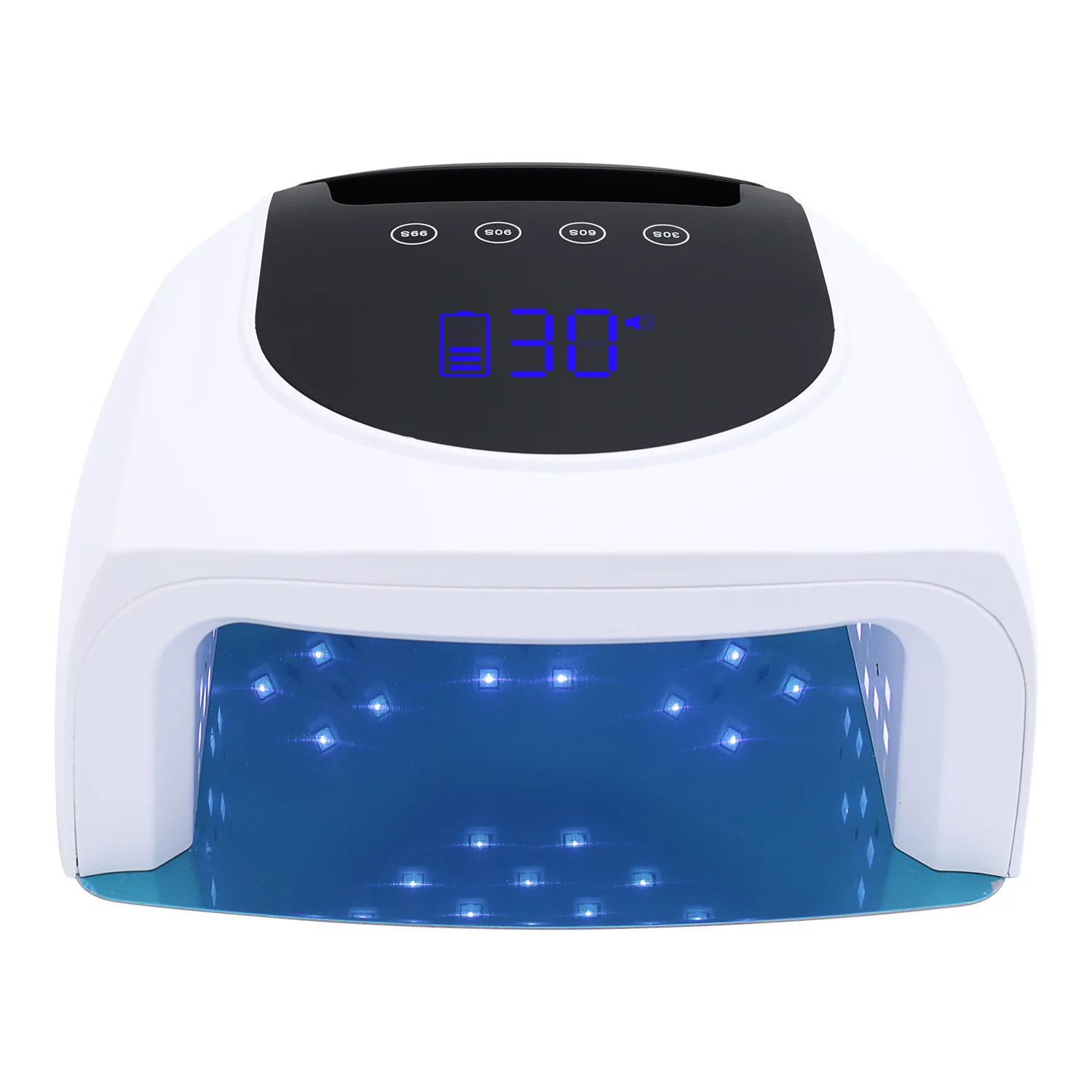 Rechargeable 96W Nail Lamp with Mirror Reflective Base Gel Polish Dryer Manicure Machine UV Light for Nails Nail UV LED Lamp