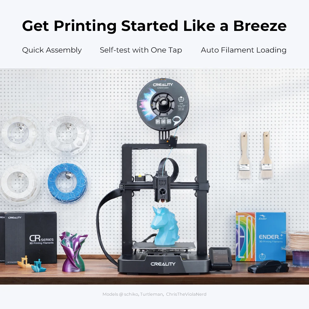 طابعة Creality Ender-3 V3 KE ثلاثية الأبعاد، طباعة عالية السرعة، درجة حرارة عالية، تسوية تلقائية FDM، آلة طباعة ثلاثية الأبعاد