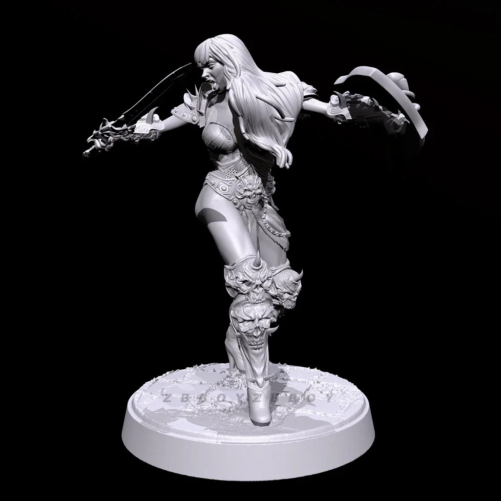 Wysokość mężczyzny 38mm 50mm 75mm Zestawy modeli żywicznych figurka piękność bezbarwna i do samodzielnego montażu TD-7208/3D