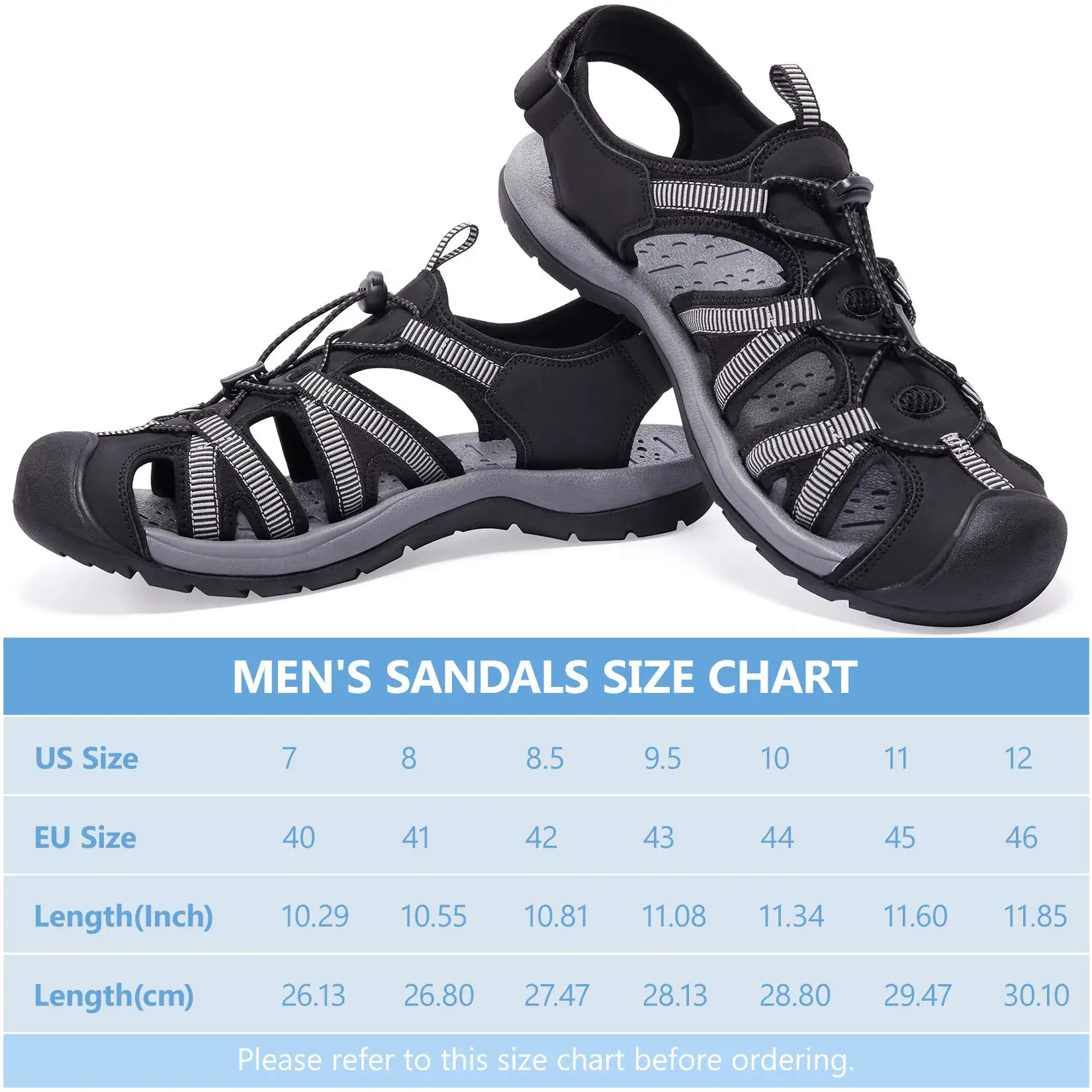 GOLDEN CAMEL Men\'s Hiking Sandals Closed Toe Outdoor Beach Summer Sandal Waterproof Sport Fisherman Water Shoes for Men 2023 New