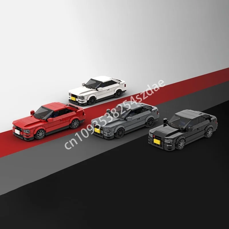 379 قطعة MOC Audiee كوبيه 4 ألوان أحمر أبيض مدينة نموذج اللبنات لعبة الهندسة المعمارية لتقوم بها بنفسك الطوب الإبداعي هدايا عيد الميلاد للأطفال #1