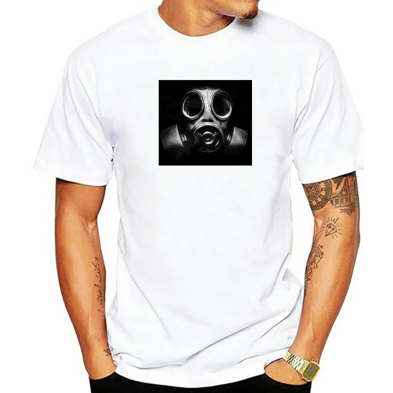 Lost Gods Gas Mask Mens Graphic T Shirt Top Quality Tee Shirt