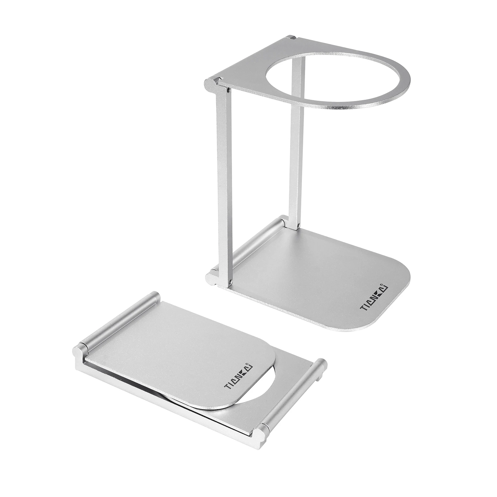 Folding Portable Aluminum Alloy Universal Espresso Machine, Manual Pouring Machine, Coffee Drip Rack, Suitable for Camping Trips