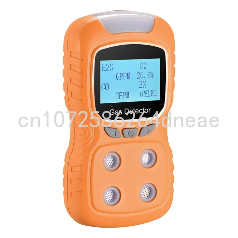 Portable Multi-functional Rechargeable 4 in 1 Gas Meter Tester Analyzer with Digital Display Voice Sound Light Vibration Alarm