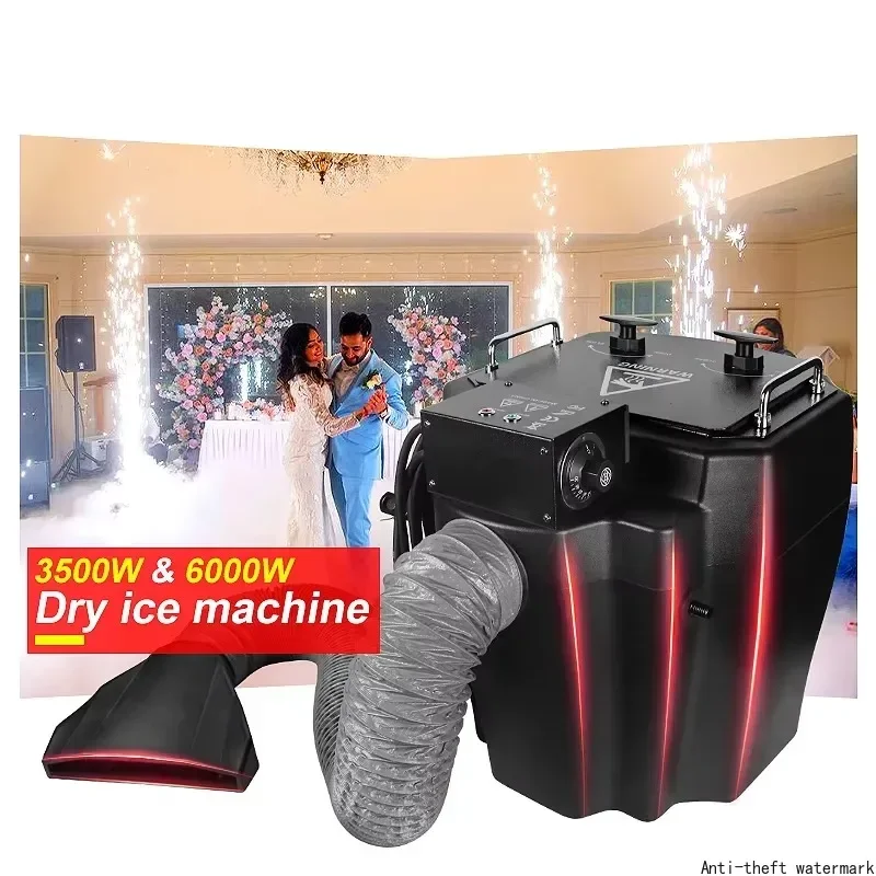 2026 - Dry Ice Fog Machine 3500W Low-profile Fog Machine With 6000W Atomizer, Suitable For Nightclubs, Weddings, Etc.