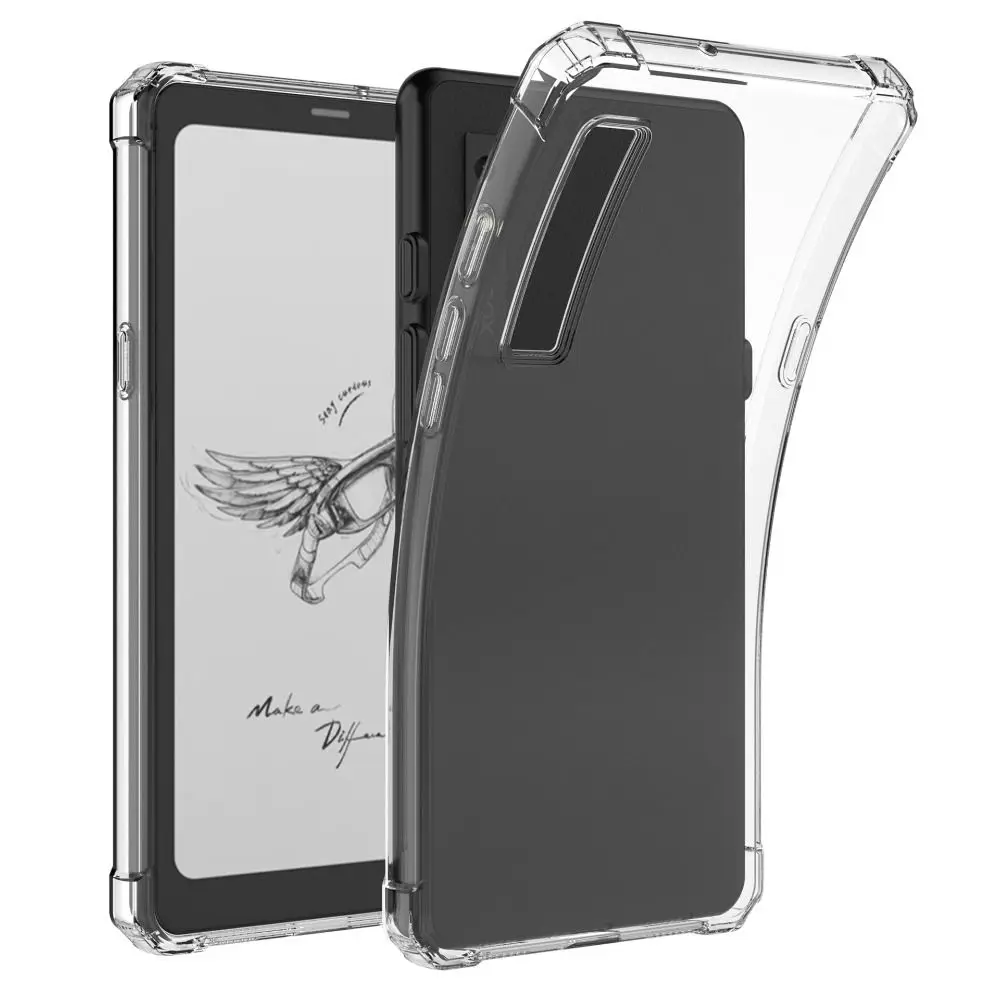 Transparent 6.13 inch e-Reader Case TPU Soft Back Cover Anti Drop Shockproof Protective Shell for Onyx Boox Palma/Kant 2