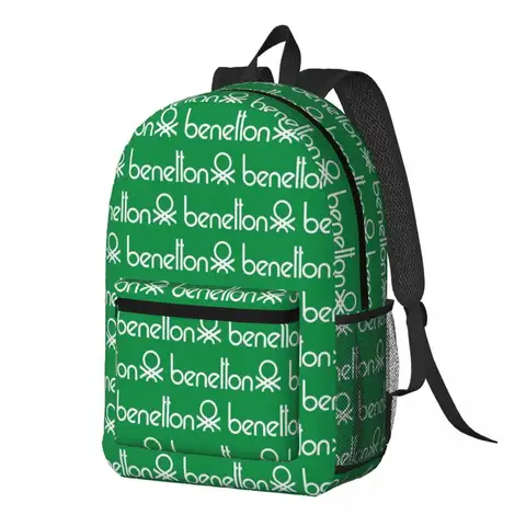 United Colors Of Benetton Backpack Daypack Large Capacity Kids BookBag School Bag Shoulder Bags for Men Women