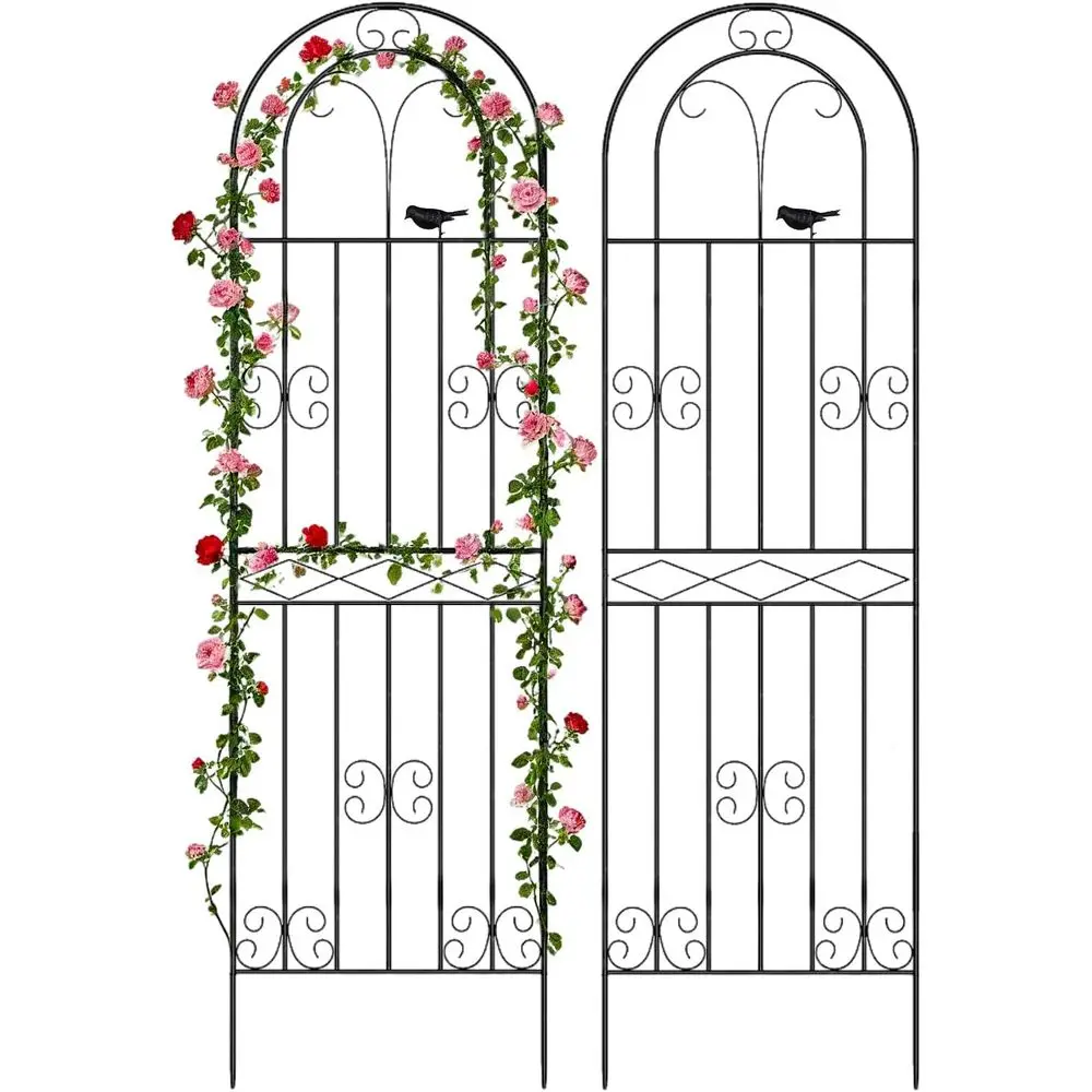 Versatile Outdoor Trellis for Climbing Plants, Vines, Flowers, and Vegetables - Easy Assembly & Space-Efficient Design (71H x 20