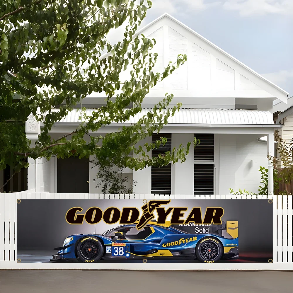 60x240cm Good Year Raceway Tires BANNER Tapestry Polyester Printed Flag Garage or Outdoor For Decoration