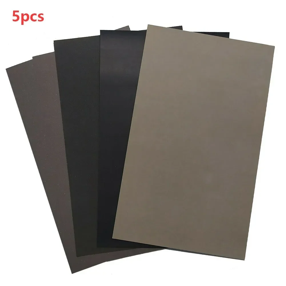 

ALLGOOD 5pcs Water Sandpaper Papers 2000 2500 3000 5000 7000 Mixed Wet And Dry Sandpaper Waterproof Silicone Carbide Grinding Pa